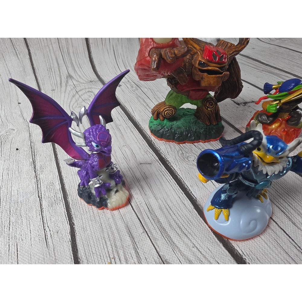 Skylanders Giants Figure Lot Tree Rex Jet-Vac Cynder Flameslinger - Picture 3 of 5